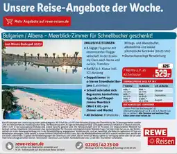 REWE Rewe reisen bulgarien / albena – meerblick-zimmer für schnellbucher geschenkt! Angebot