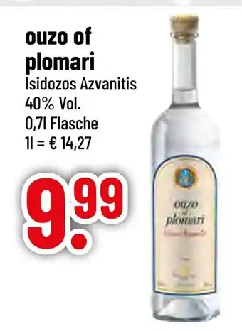 trinkgut Ouzo of plomari isidozos azvanitis Angebot