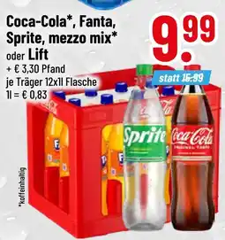 trinkgut Coca-cola coca-cola, fanta, sprite, mezzo mix oder lift Angebot