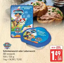 Marktkauf Paw patrol schinkenwurst Angebot