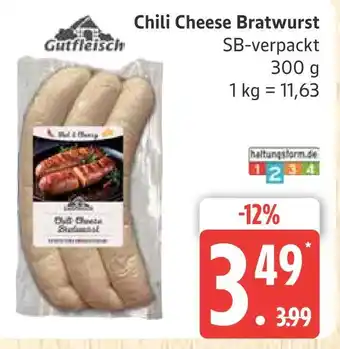 Marktkauf Gutfleisch chili cheese bratwurst Angebot