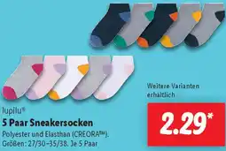 Lidl lupilu 5 Paar Sneakersocken Angebot