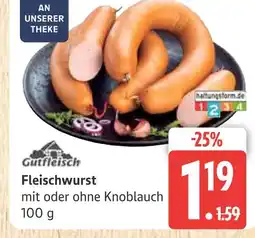 Marktkauf Gutfleisch fleischwurst Angebot