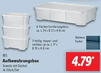 Lidl W5 Aufbewahrungsbox Angebot