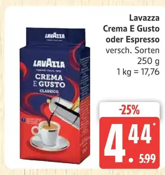 Marktkauf Lavazza crema e gusto oder espresso Angebot