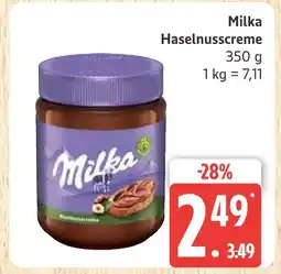 Marktkauf Milka haselnusscreme Angebot
