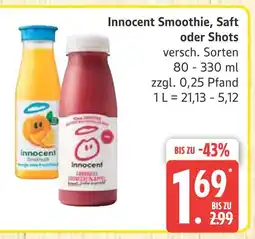Marktkauf Innocent smoothie, saft oder shots Angebot