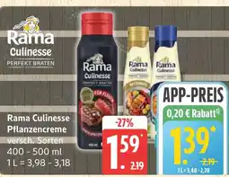 Marktkauf Rama culinasse pflanzencreme Angebot