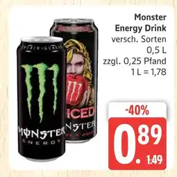 Marktkauf Monster energy drink Angebot