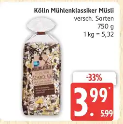 Marktkauf Kölln mühlenklassiker müsli Angebot