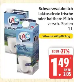Marktkauf Schwarzwaldmilch lac laktosefreie frische oder haltbare milch Angebot