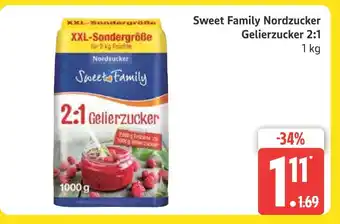 Marktkauf Nordzucker sweet family gelierzucker 2:1 Angebot