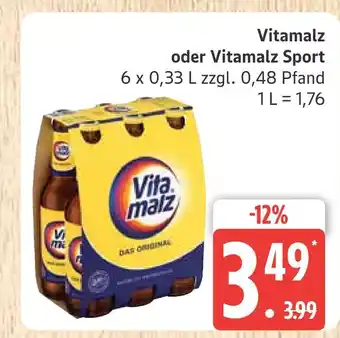 Marktkauf Vitamalz vitamalz oder vitamalz sport Angebot