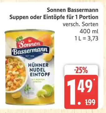 Marktkauf Sonnen bassermann suppen oder eintöpfe Angebot