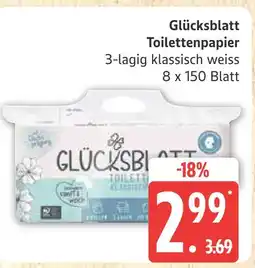 Marktkauf Glücksblatt toilettenpapier Angebot