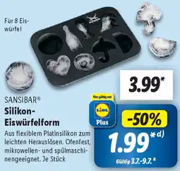 Lidl SANSIBAR Silikon Eiswürfelform Angebot