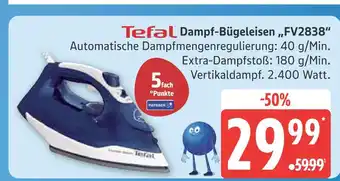Marktkauf Tefal dampf-bügeleisen fv2838 Angebot