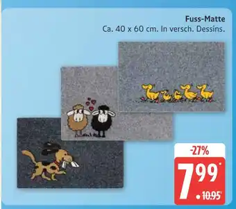 Marktkauf Fuss-matte Angebot