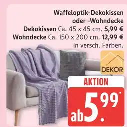 Marktkauf Dekor waffeloptik-dekokissen Angebot