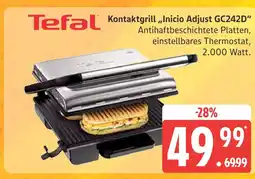 Marktkauf Tefal kontaktgrill „inicio adjust gc242d“ Angebot
