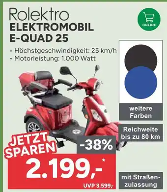 Marktkauf Rolektro elektromobil e-quad 25 Angebot