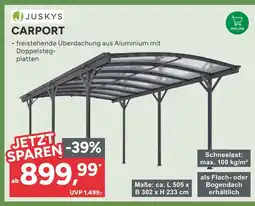 Marktkauf Juskys carport Angebot