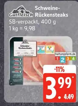 Edeka Gutfleisch schweine-rückensteaks Angebot