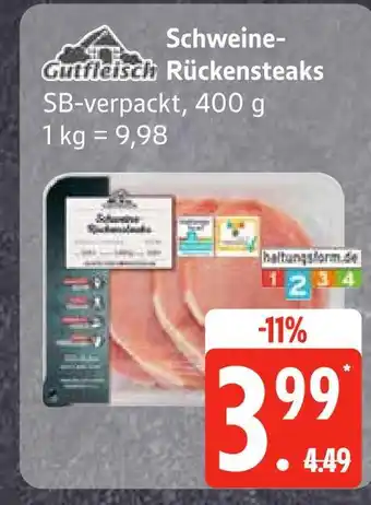 Edeka Gutfleisch schweine-rückensteaks Angebot