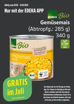 Edeka Edeka bio gemüsemais Angebot
