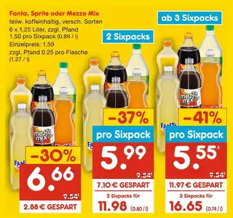 Netto Marken-Discount Fanta, sprite oder mezzo mix Angebot
