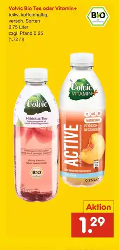 Netto Marken-Discount Volvic bio tee oder vitamin+ Angebot