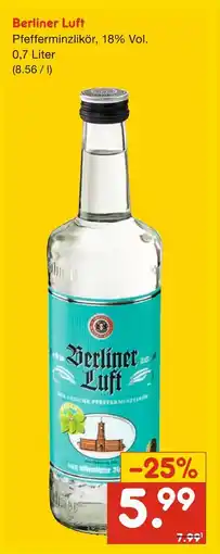 Netto Marken-Discount Berliner luft pfefferminzlikör Angebot