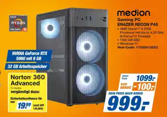Expert Medion gaming pc erazer recon p45 Angebot