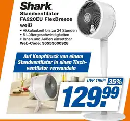Expert Shark standventilator fa220eu flexbreeze weiß Angebot