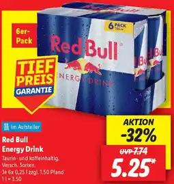 Lidl Red Bull Energy Drink Angebot