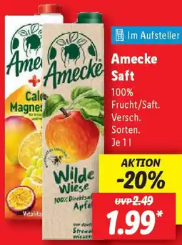 Lidl Amecke Saft Angebot