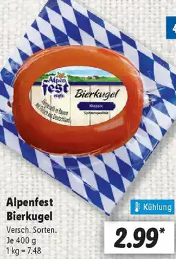 Lidl Alpenfest Bierkugel Angebot
