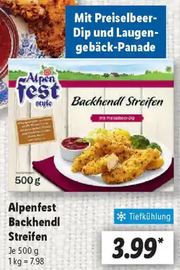 Lidl Alpenfest Backhendl Streifen Angebot
