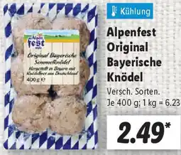 Lidl Alpenfest Original Bayerische Knödel Angebot