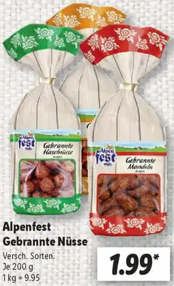 Lidl Alpenfest Gebrannte Nüsse Angebot