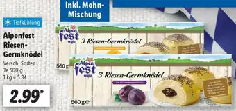 Lidl Alpenfest Riesen Germknödel Angebot