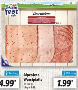 Lidl Alpenfest Wurstplatte Angebot