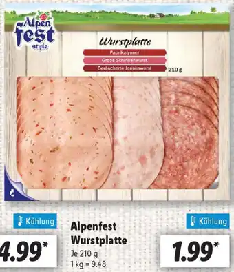 Lidl Alpenfest Wurstplatte Angebot