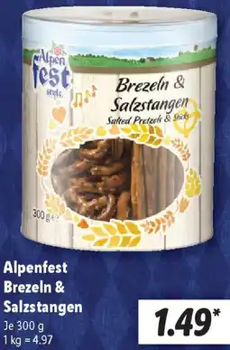 Lidl Alpenfest Brezeln & Salzstangen Angebot
