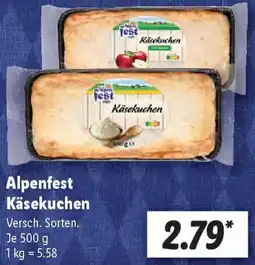 Lidl Alpenfest Käsekuchen Angebot