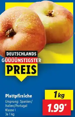 Lidl Plattpfirsiche Angebot