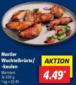 Lidl Nestler Wachtelbrüste/ -keulen Angebot