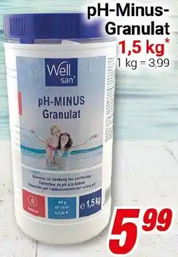 CENTERSHOP Well san pH-Minus Granulat Angebot