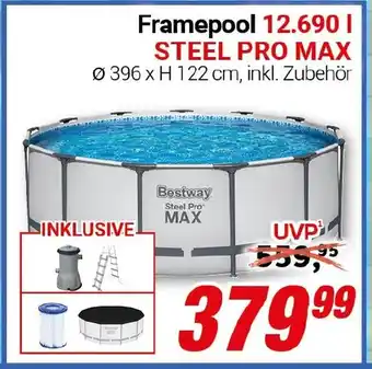 CENTERSHOP Bestway Framepool 12.690 l STEEL PRO MAX Angebot