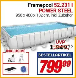 CENTERSHOP Bestway Framepool 52.231 l POWER STEEL Angebot